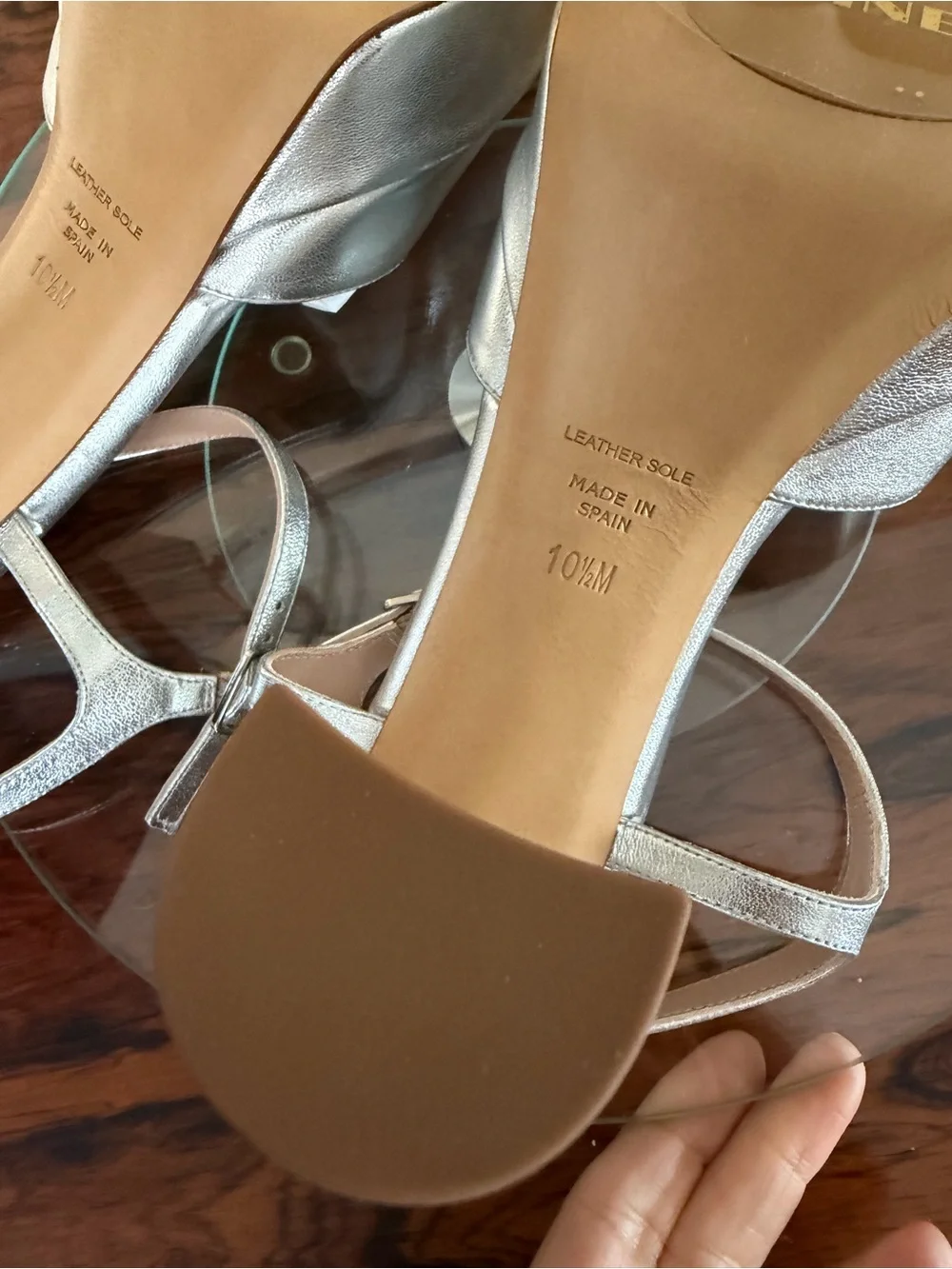 Inez Camilla heels in silver size 10.5 M